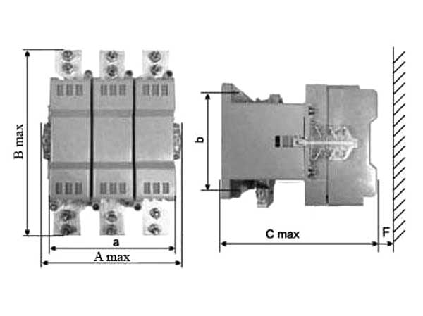 Контактор модульный КМ-20-25 - конструктивная схема