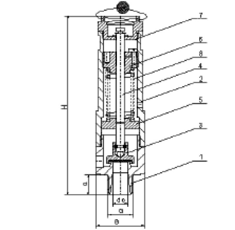 Конструктивная схема клапана предохранительного Armak 782